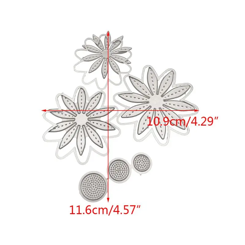 Геометрические металлические Вырубные штампы Трафаретный Скрапбукинг DIY штамп