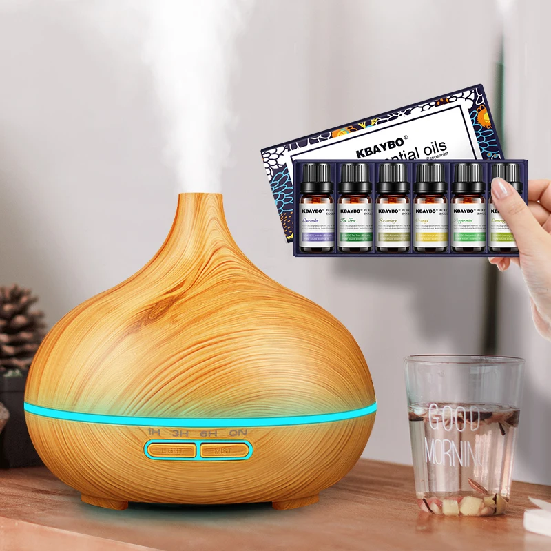 Ультразвуковой Воздуха humidifieraroma Эфирные масла 300 мл диффузор с древесины 7 цветов