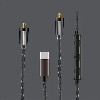 

USB Type C Aux 3.5mm MMCX Replacement Cable Extension Cord for Shure SE215