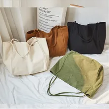 Женская Большой парусиновый многоразовая сумка для покупок Soild Экстра большая сумка для покупок Экологичная сумка на плечо для молодых девушек