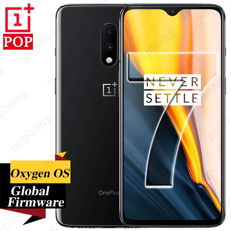 Глобальная прошивка мобильного телефона Oneplus 7 6,41 дюймов AMOLED 48MP камеры кислородная ОС Snapdragon 855 разблокировка экрана NFC 3700 мАч