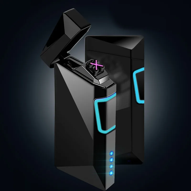 Новая двойная плазменная дуговая ветрозащитная электронная USB зарядка сигарета