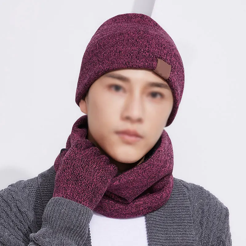 Зимние вязаные шерстяные варежки с сенсорным экраном искусственная мягкая