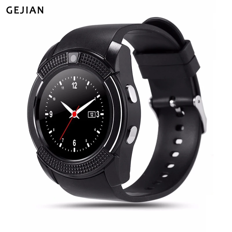 Мужские и женские Смарт часы GEJIAN спортивные с Bluetooth музыкальная камера слот для sim