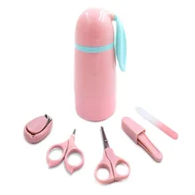 Уход за младенцем 5 шт./компл. моды Безопасный детский маникюрный набор для чистки Детские Маникюрные анти-мясо маникюрные ножницы безопасности пинцет