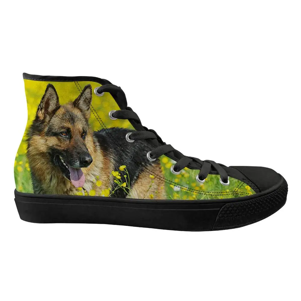 

Doginthehole Customized Shepherd Dog Print High Top Canvas Shoes for Teenager Vulcanize Casual Comfortable Platform Zapatos Male