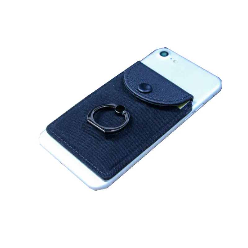

New Style with Lid Head Fastened Ring Mobile Phone Back Card Holder Mobile Phone Back Wallet 3M Glue Mobile Phone Sticky Card Ho