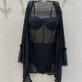 

2020 New Black One Piece Swimwear Summer Sexy Bathing Suit Swimsuit Push Up Woman Swim Suits Beachwear