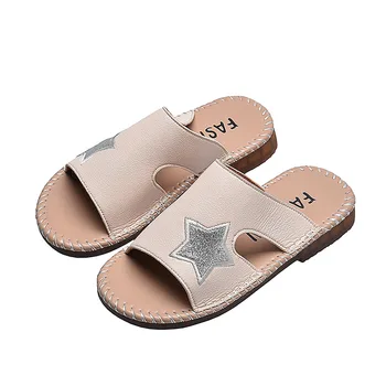 

boys shoes summer Children Beef tendon Slippers Fashion Summer Sandals Kids Shoes Slip On Child Boys Girls Sandals Size 26-36
