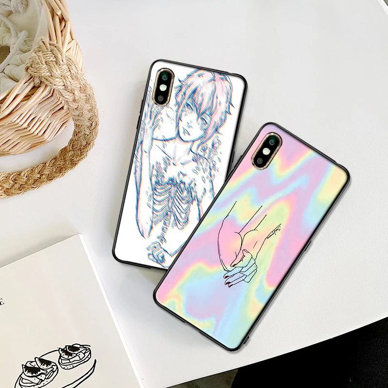 Силиконовый чехол для Xiaomi mi 6X X 2S 3 F1 9 CC9E CC9 8 SE A2 LITE A3 PRO 9T черный и белый