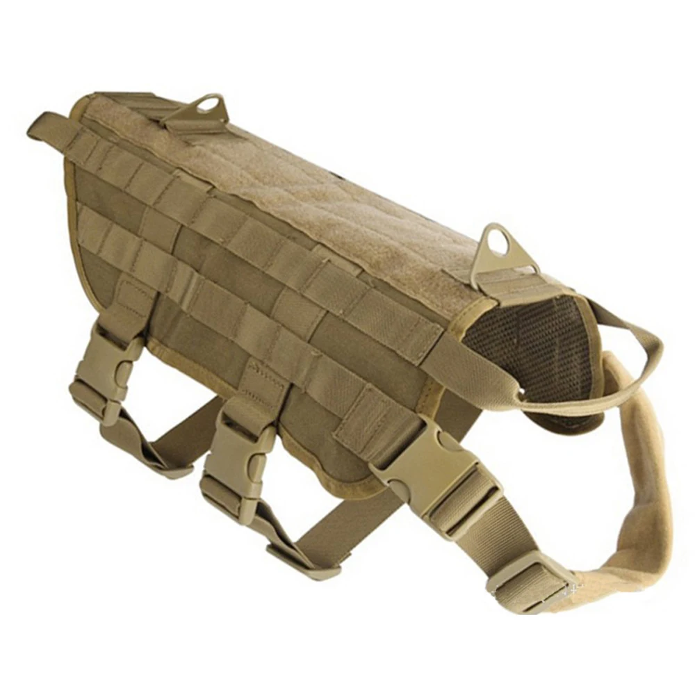 

Military Tactical Dog Modular Harness with No Pull Front Clip law enforcement K9 Working Cannie Molle Hunting Vest