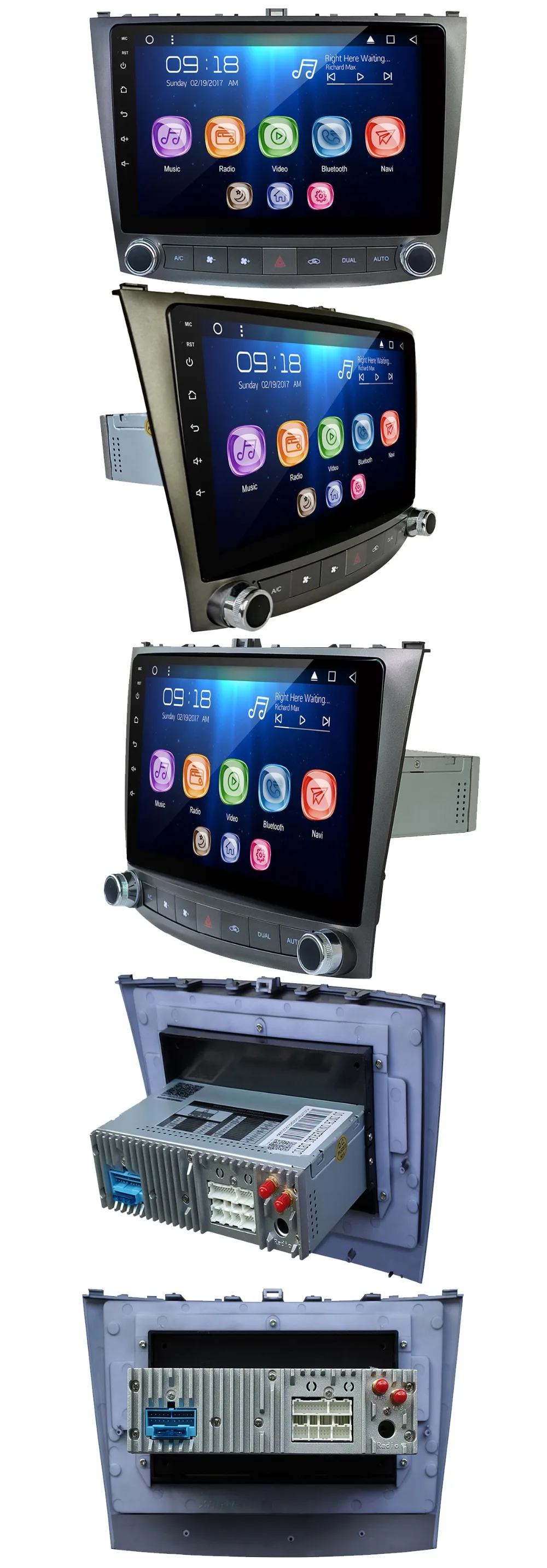 10," Android 9,0 Восьмиядерный ОЗУ 2 Гб ПЗУ 32 ГБ Автомобильный мультимедийный для Lexus IS250/IS250C/IS350 2005-2013 с сенсорным экраном 2.5D