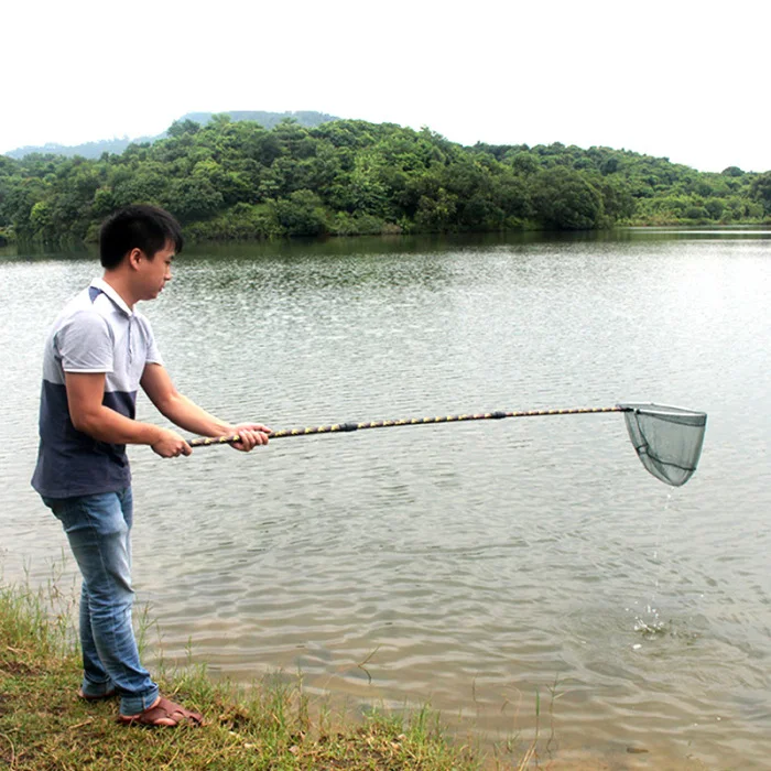 Fishing Net Retractable Telescopic Landing Net Aluminum Alloy Pole Foldable Brail ALS88