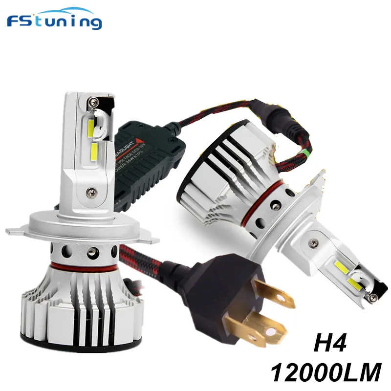 FSTUNING F2 12v 12000lm H4 H13 9004 hb1 9007 HB5 светодиодный головной светильник 6000 К белые Противотуманные фары Дневные Фары Светильник головной светильник H4 9003 HB2 9008 H13 налобный фонарь