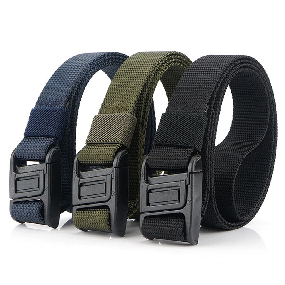 

Adjustable Webbing Belt Men Women Belts Climbing Equipment with Quick Release Magnetic Buckle for Camping Hiking