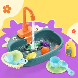 Jouets de Cuisine pour Enfants, Simulation Lave Vaisselle Électrique, Mini, Éducatifs, d'Été, Jeu de Rôle, pour Filles 