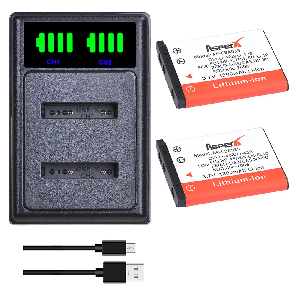 Двойное зарядное устройство USB для FUJI FILM 2 шт. | Электроника