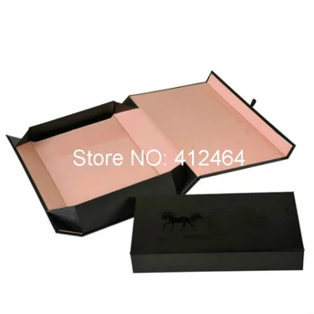 

High Quality Satin Lined Gift Boxes Packaging Custom Design For Gift/Clothes With Rose Gold logo.BX-2163