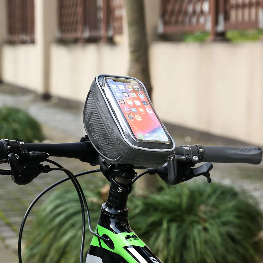WHELL UP велосипедная сумка Водонепроницаемый велосипед сумка Mtb Передняя сумка 6 дюймов Чехол для мобильного телефона велосипедный Топ труба сумка Велоспорт для велосипеда аксессуары