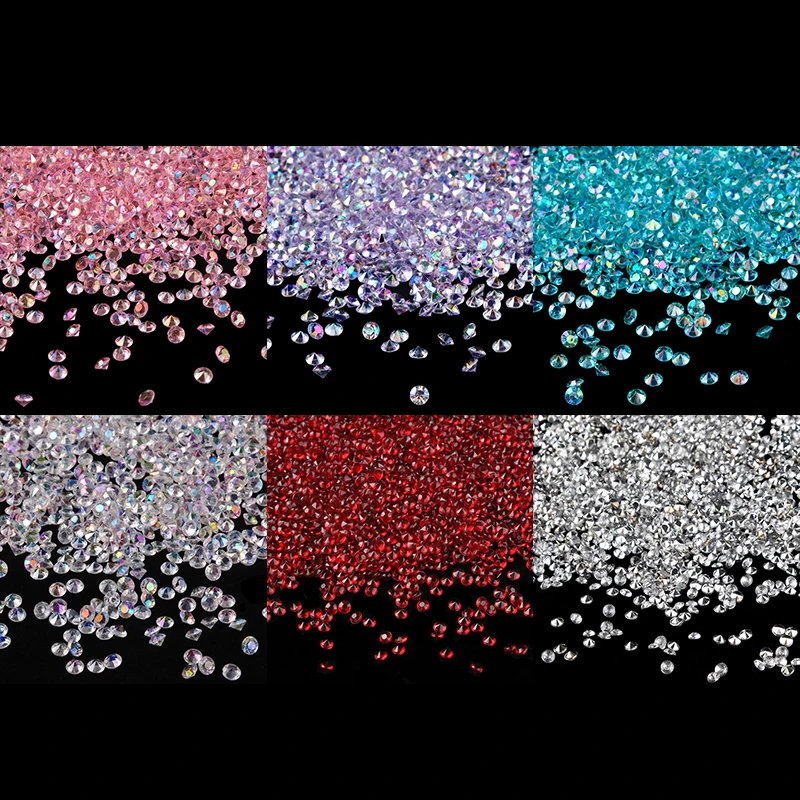 10000 unids/lote 3mm 10 colores de cristal de dispersión de diamante de acrílico confeti Boda nupcial mostrar decoración diamante confeti