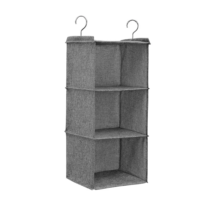 Gray 3 layer 3/4 слоев одежды висящий ящик для сортировки нижнего белья сумки для хранения Настенный Органайзер для шкафа, гардероба полки для обуви Organizadores - Цвет: Gray 3 layer