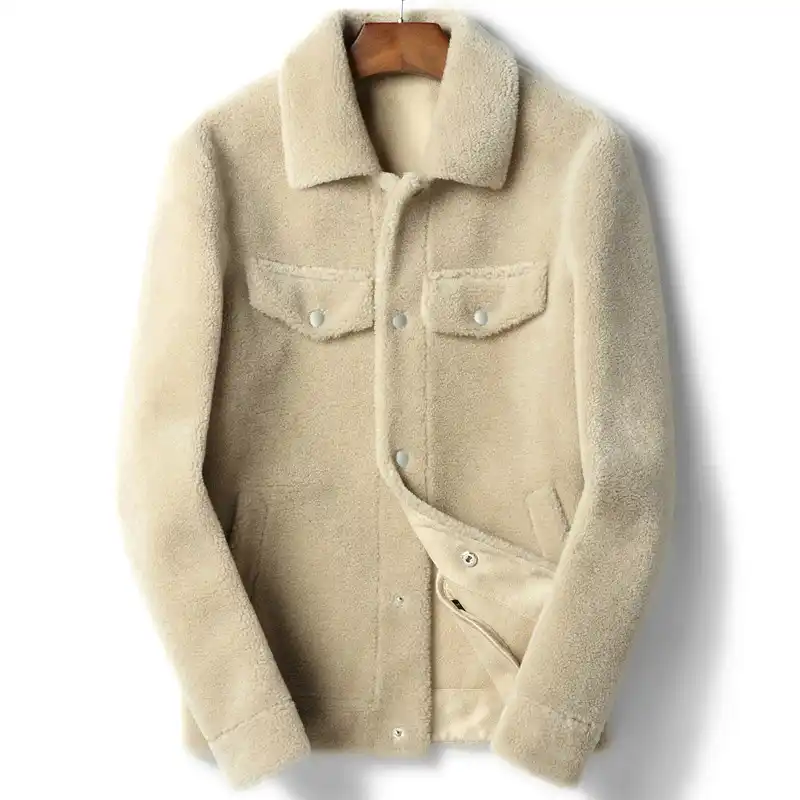 Sheep wool coat mens Clearance