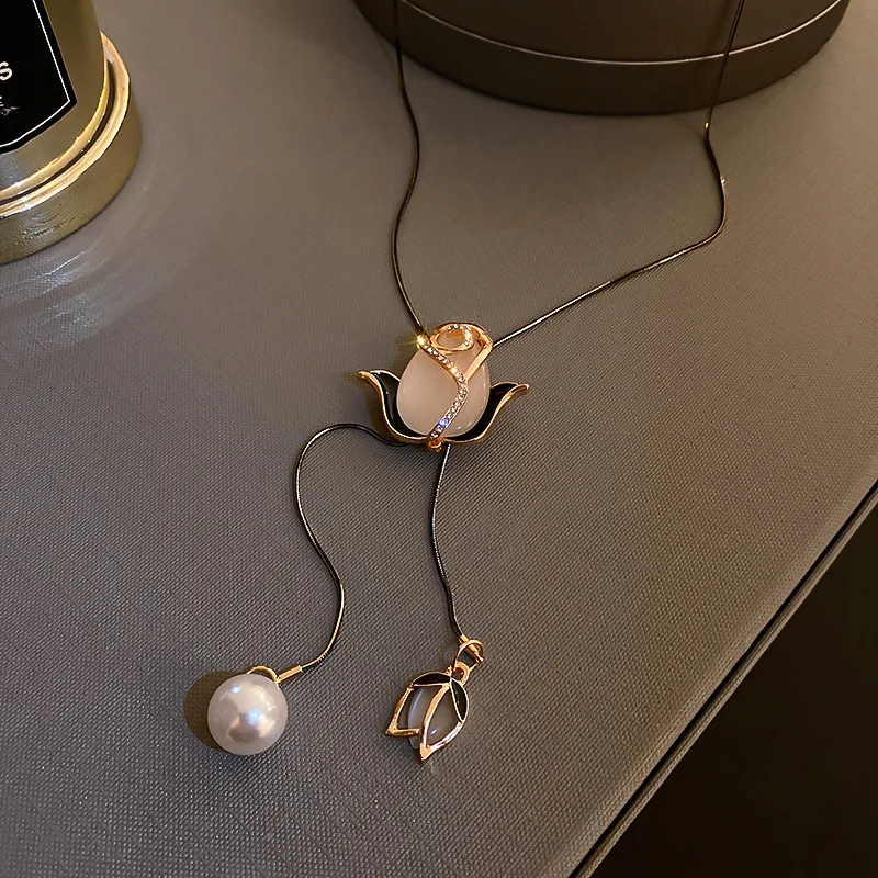 XIALUOKE Fashion Kalung Bunga Tulip 