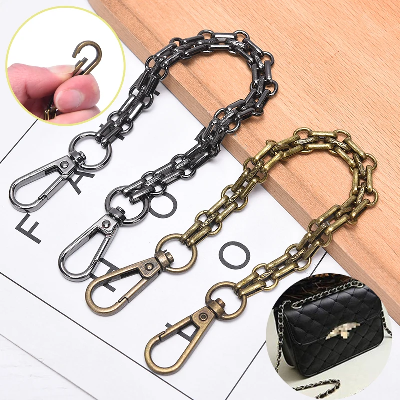 

Металлический ремешок-цепочка Сумка через плечо для замены сумки DIY аксессуары 12*30 см