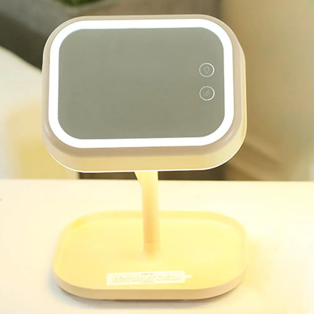 

Creative Led Makeup Mirror Table Lamp Vanity Mirror Bedside Night Light Princess Vanity Mirror Led Light