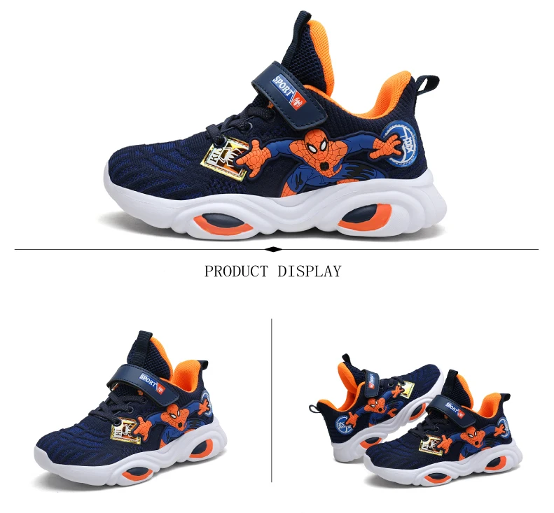 PINSEN Autumn Kids sneakers Babys Boys Sneakers Spiderman Chiildren Shoes For Boy Casual Sport Child Shoes Chaussure Enfant