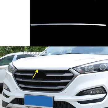 

Car Styling Stainless Steel Front Engine Machine Grille Upper Hood Stick Trim 1pcs For Hyundai Tucson 2015 2016 2017 2018