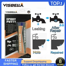 VISBELLA эпоксидный клей для шпатлевки, клей для волшебного стекла, керамики, холодильника, водопровода, дерева и резины, инструменты для ухода за ремонтом 57 г VISBELLA эпоксидный клей для шпатлевки, клей для волшебного стекла, керамики, холодильника, водопровода, дерева и резины, инструменты для ухода за ремонтом 57 г