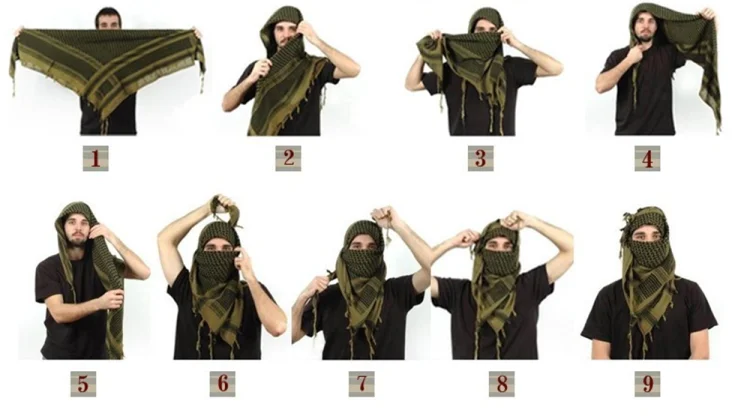 US SWAT Arab SAS Shemagh Kafiya шарф военная маска Волшебные ветрозащитные шарфы