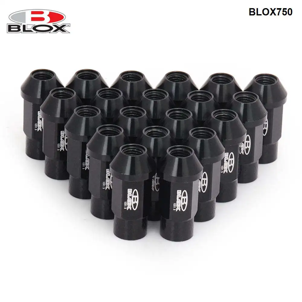 SCHWARZ BLOX GESCHMIEDET ALUMINIUM TUNER LASENRADMUTTERN 52MM
