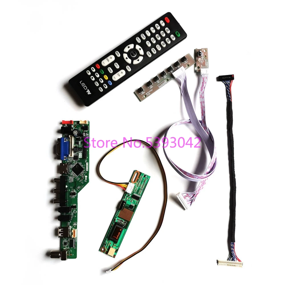 Подходит для LTN150XB-L01/L02/L03 VGA AV USB аналогового сигнала 1024*768 30-контактный LVDS пульт