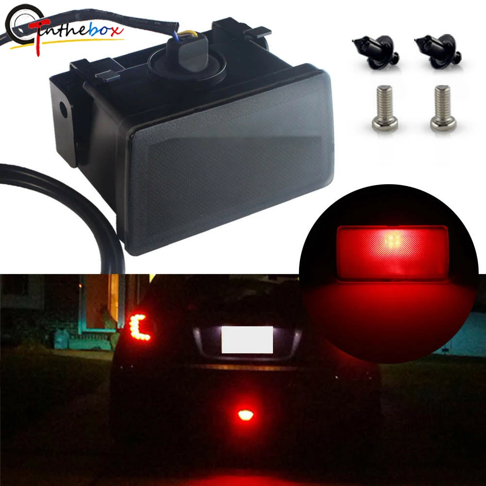 

GTinthebox JDM Smoked Red LED Brake Tail Lamp Foglight w/Mounting For 2015-2018 Subaru WRX STi