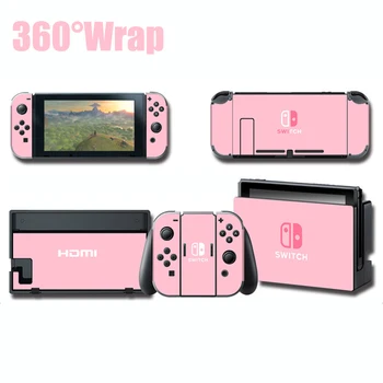 

Gamer All Wrap Skin Protector Sticker for Nintendo Switch NS No Glue Leave Console+Controller+Stand Holder Protective Film skin