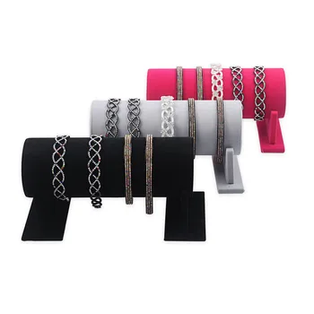 

Portable Velvet Jewelry Display Stand Headband Holder Jewelry Headbands Headpieces Decorative Chains Showcase Organizer ZM903
