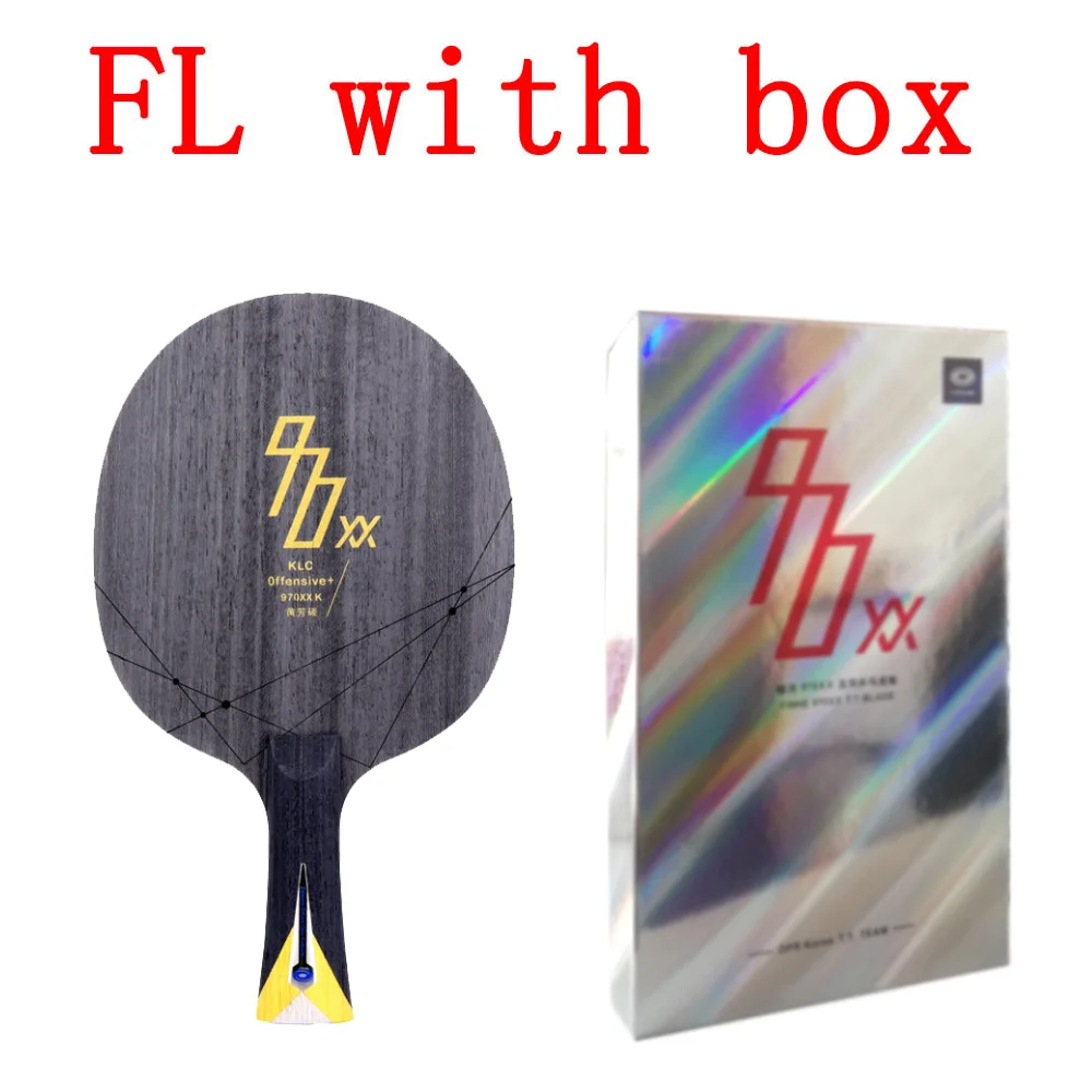 FL with box YINHE 970XX-K(970XX-K, 5+ 2 KLC, используется командой DPR Корея) кевлар Карбон настольный теннис лезвие ракетка для пинг-понга лопасть - Цвет: FL with box