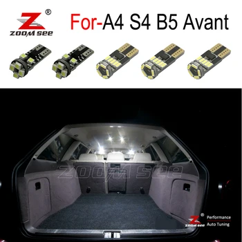 

18pc LED plate lamp + LED Bulb Interior map dome Light Kit for Audi A4 S4 B5 Avant Wagon (1996-2001)