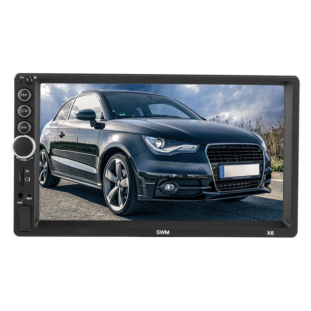 Автомобильный сенсорный экран HD " сенсорный экран стерео Bluetooth 12 В 2 Din FM ISO power Aux вход Авто MP5 плеер SD USB