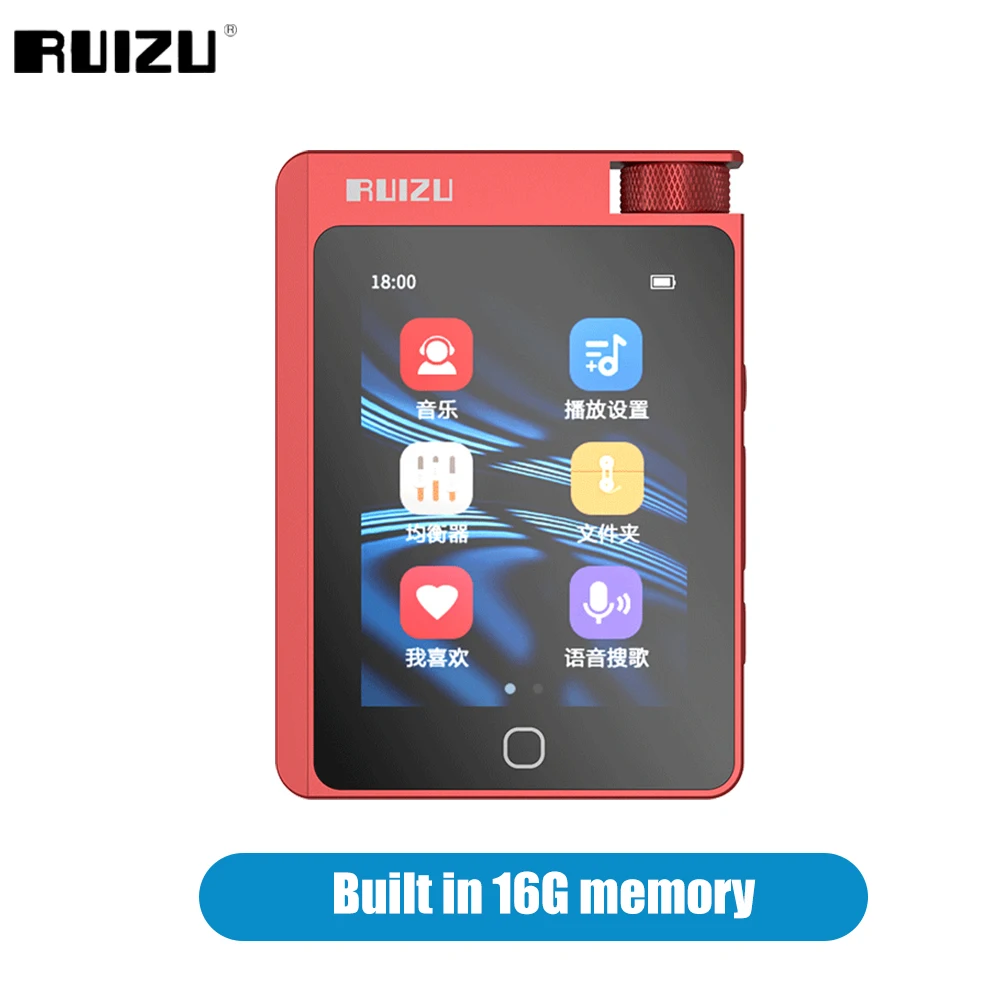 RUIZU A55 16G HiFi Lossless Music Player With Bluetooth 5.0 Support EQ Equalization Adjustment MP3 Mini Portable Sport Walkman 