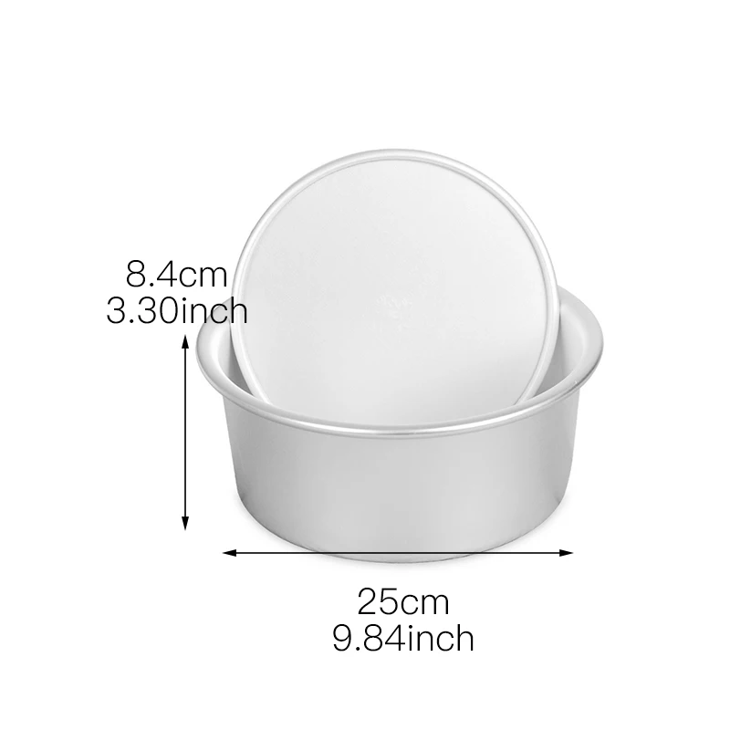 9 Inch 1Pcs Торт круглый противень для выпечки 6/7/8/9/10/11/12/14/16/18 ''Алюминий сплав круглая форма для кекса чизкейк кастрюля с съемный поддон - Цвет: 9 Inch