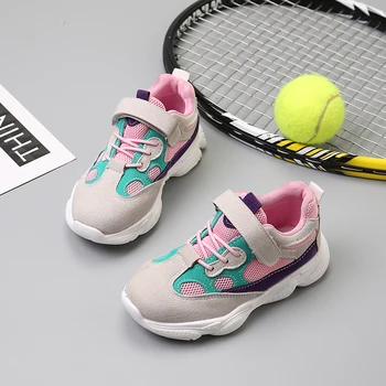 

Kid Sport Shoes spring autumn net cloth breathable girls sneakers fashion children infant baby Running Shoes Size 26-37 SC082