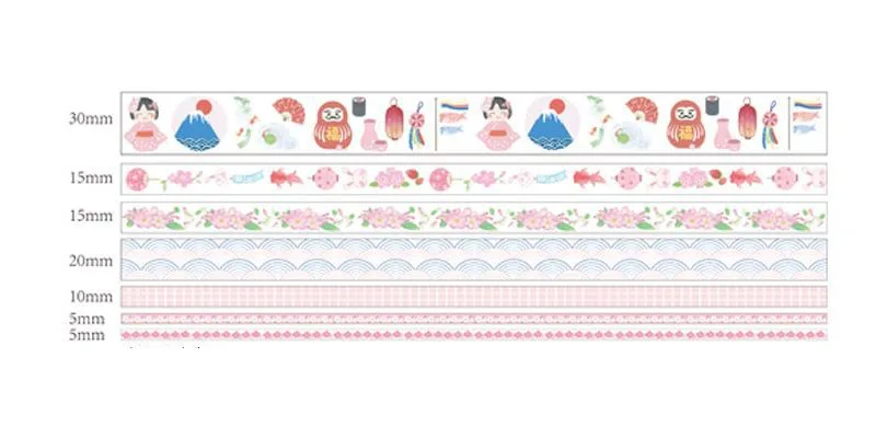 Cherry blossoms Красивый цветок/животное васи лента DIY украшения Скрапбукинг планировщик Маскировочная лента клейкая лента канцелярские принадлежности для наклеек - Color: Cherry blossoms