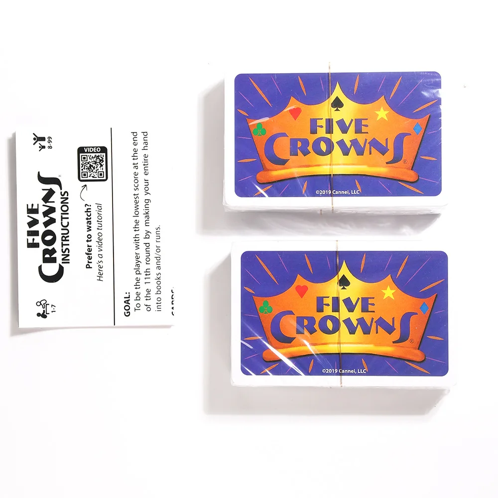 Card Games SET Enterprises Five Crowns Card Game Purple Board Game