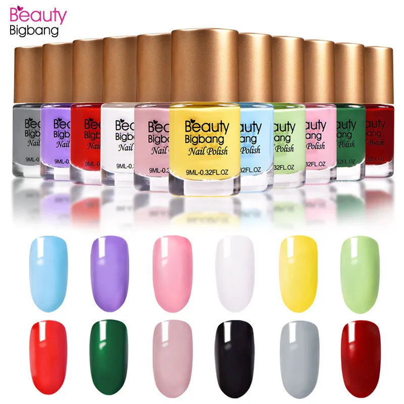 Beauty BigBang 9 мл обычный Набор лаков для ногтей, полубыстросохнущий лак для ногтей, для маникюра, для длительного полирования ногтей