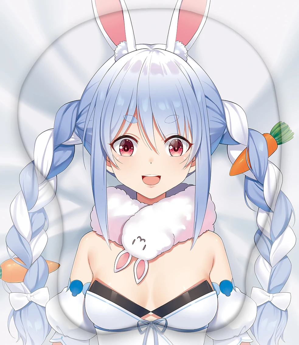 

Game Hololive Usada Pekora Sexy Girl 3D Soft Chest Cosplay Otaku Gel Gaming Mouse Pad Cartoon Mousepad Wrist Rest Gifts