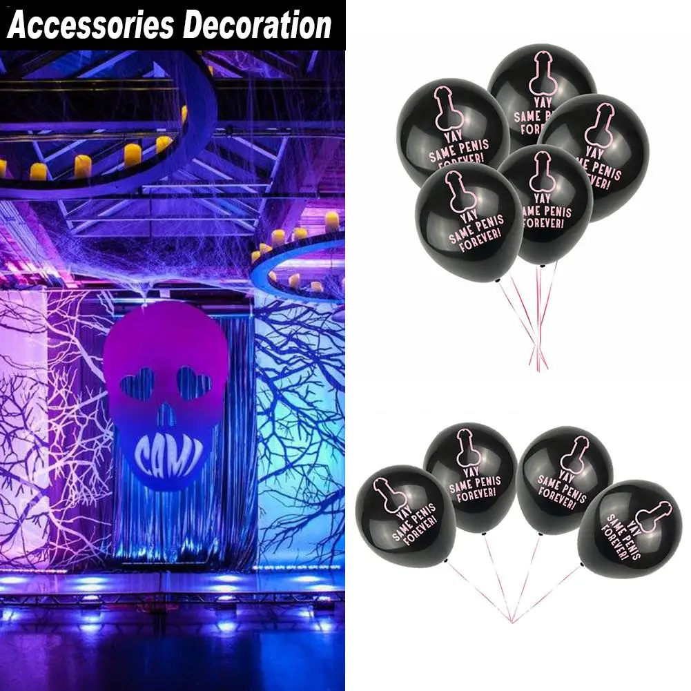 Bachelorette Party Sets YAY Same Penis Forever Letter Balloons Decor Adult Bride To Be Hen Party Straws Bachelor party Props