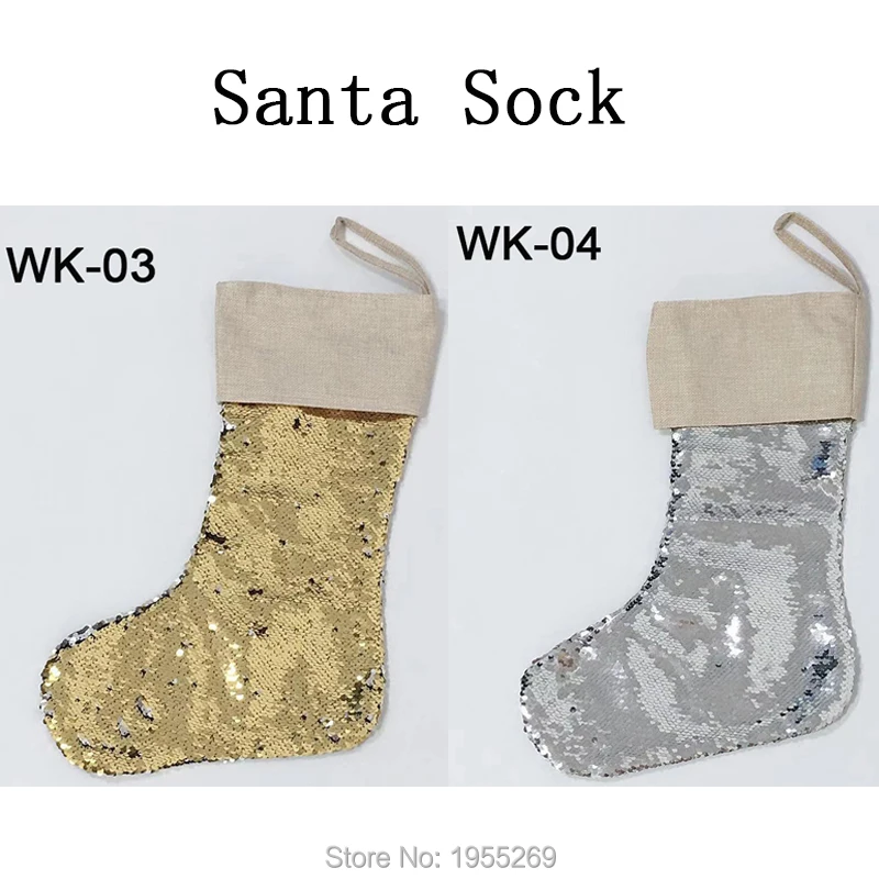 

10pcs Christmas Stocking Santa Sock Canvas Bags Xmas Stocking Candy Bag Christmas Decoration Personalized Present For Kids